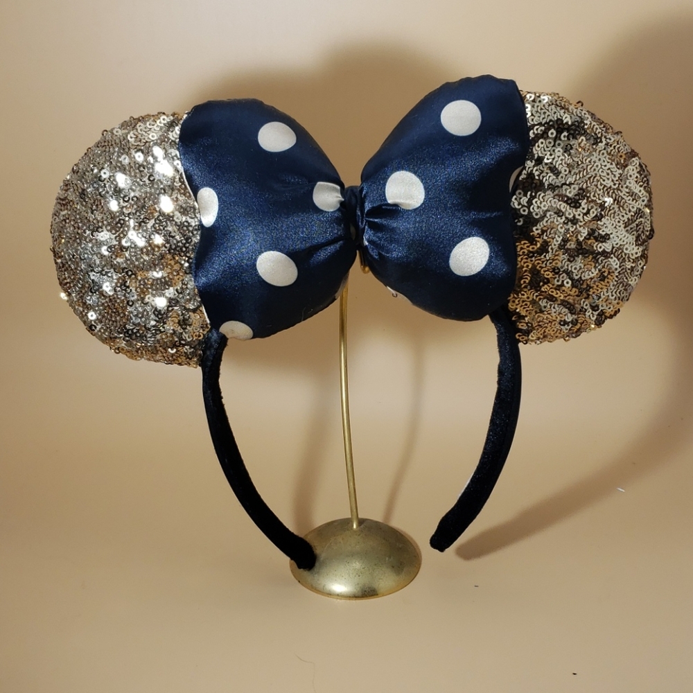 Gold Minnie Mouse Ears